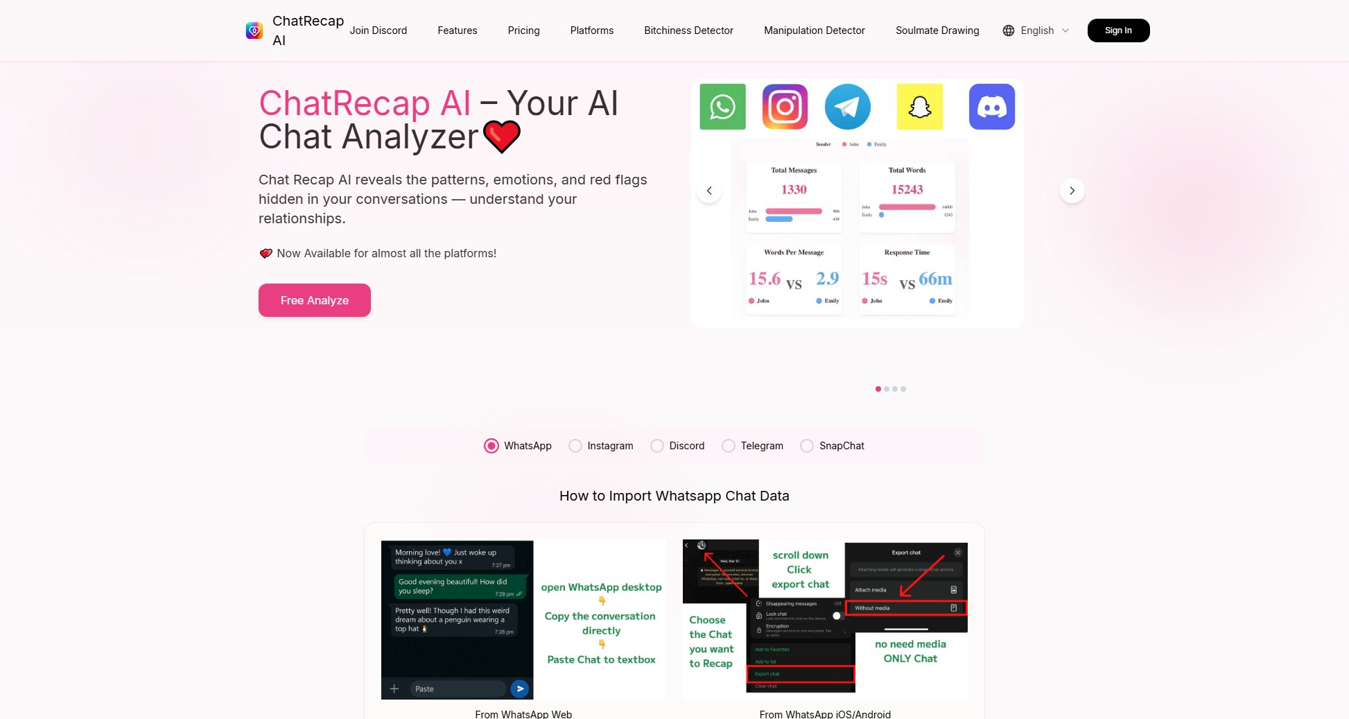 ChatRecap AI Screenshot